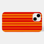 Rote und orangefarbene Streifen Case-Mate iPhone Hülle (Rückseite (Horizontal))