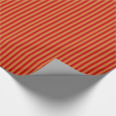 Rote und orangefarbene Streifen Geschenkpapier (Ecke)