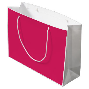 Rote und rosa Blume mit üppig grünem l Große Geschenktüte