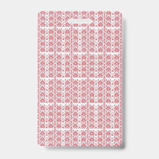 Rote und rosa Blumengrafiken mit Geranien Ausweis (Vorderseite)