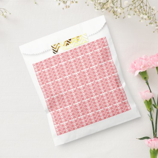Rote und rosa Blumengrafiken mit Geranien Geschenktütchen (Versiegelt)