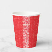 Rote und rosa Blumengrafiken mit Geranien Pappbecher (Rechts)