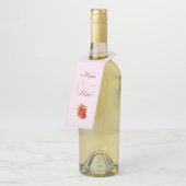 Rote und rosa Blumenzwiebeln Flaschenanhänger (Angewinkelt)