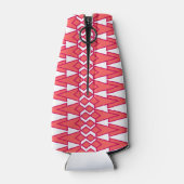 Rote und rosa Bowties Flaschenkühler (Rückseite)