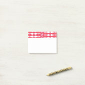 Rote und rosa Bowties Post-it Klebezettel (Auf Schreibtisch)