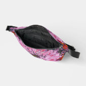 Rote und rosa Dahlienblüte Bauchtasche (Offen)