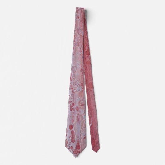 Rote und rosa Flecken Krawatte (Vorderseite)