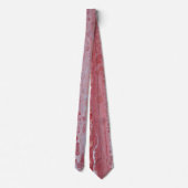 Rote und rosa Flecken Krawatte (Rückseite)