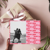 Rote und rosa Fotos | Happy Valentines Day Pos Postkarte