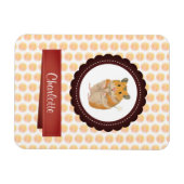 Rote und rosa Girls Hamster Magnet (Horizontal)