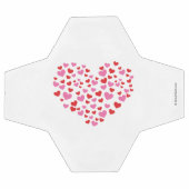 Rote und rosa Herzen Fußball (Flach)