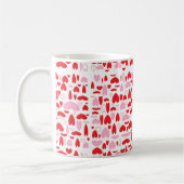 Rote und rosa Herzen Kaffeetasse (Links)