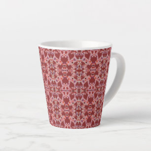 Rote und rosa Herzen Milchtasse