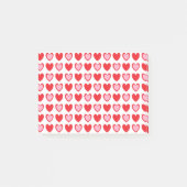 Rote und rosa Herzen Post-it Klebezettel (Vorderseite)