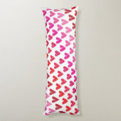 Rote und rosa Herzen Seitenschläferkissen (Rückseite (Vertikal))