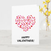 Rote und rosa Herzen | Text hinzufügen Karte (Gelbe Blume)