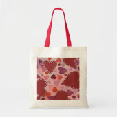 rote und rosa Herzen Tragetasche (Vorne)