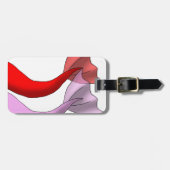 Rote und rosa Meerjungfrau-Schwänze Gepäckanhänger (Vorderseite horizontal)