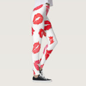 Rote und rosa Muster Art Leggings (Rechts)