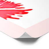 Rote und rosa Muster Art Poster (Ecke)