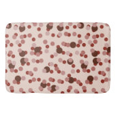 rote und rosa Punkte Badematte (Vorderseite)