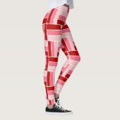 Rote und rosa Rechtecke Leggings (Rechts)