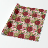 Rote und rosa Rose Decoupage Craft oder Geschenkpapier (Ungerollt)