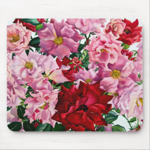 Rote und rosa Rosen 2008 Mousepad