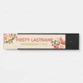 rote und rosa Rosenbügelschilder Türschild (Vorderseite )