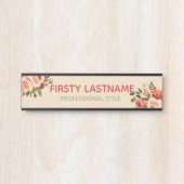 rote und rosa Rosenbügelschilder Türschild (Vorderseite )