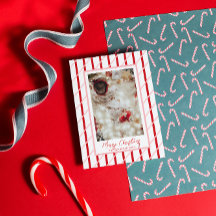 Rote und rosa Streifen | Foto der Weihnachtsfamili