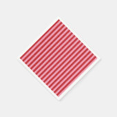 Rote und rosa Streifen Serviette (Ecke)