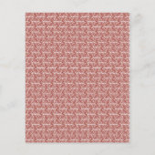 Rote und rosa Textilien auf einem gemusterten Tepp Flyer (Hinten)