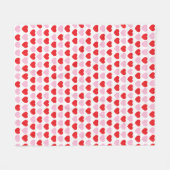Rote und rosa Valentinstag Herz Fleecedecke (Vorderseite (Horizontal))