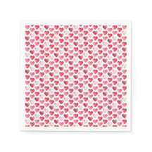Rote und rosa Wasserfarben-Herzen Valentinstag