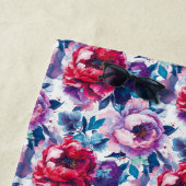 Rote und rosafarbene Blüten Strandtuch (Beispiel)