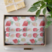 Rote und rosafarbene Erdbeeren Seidenpapier (Geschenk)