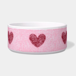 Rote und rosafarbene Imitate Unscharfe Gestaltung Napf