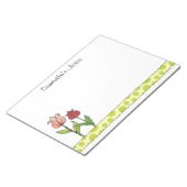 Rote und rosafarbene Tulpen Personalisiert 11 x 8, Notizblock (angewinkelt)