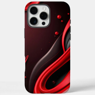 Rote und schwarze 3D-Verlaufs-Hülle für Mobiltelef iPhone 16 Pro Max Hülle