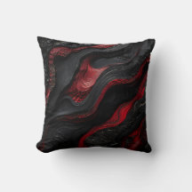 Rote und schwarze abstrakte vulkanische Lava-Textu