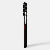 Rote und schwarze amerikanische Flagge Case-Mate iPhone Hülle (Rückseite / Links)