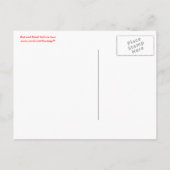 Rote und schwarze Anzüge in der Spitze, Ankündigungspostkarte (Rückseite)