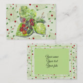 rote und schwarze BlackBerry Hinweiskarte (Vorne/Hinten)