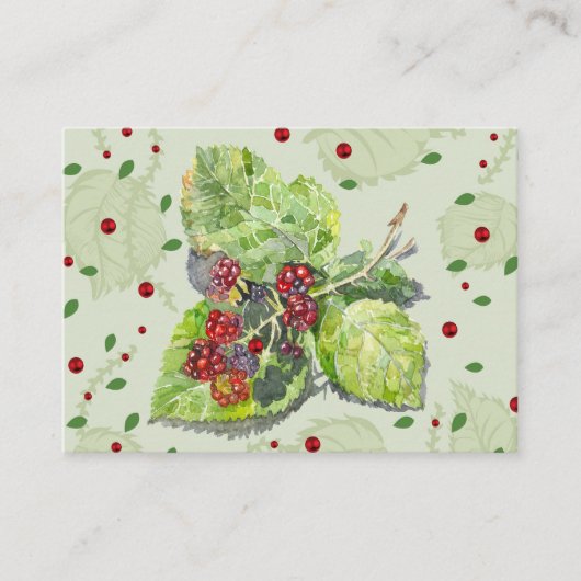 rote und schwarze BlackBerry Hinweiskarte (Vorderseite)