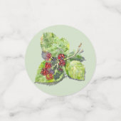 rote und schwarze BlackBerry Konfetti (Klein Vorderseite)