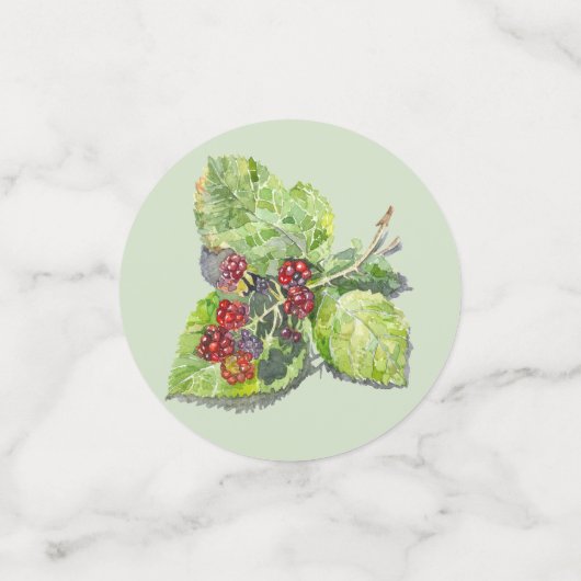 rote und schwarze BlackBerry Konfetti (Klein Vorderseite)