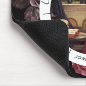 Rote und schwarze Blume Pendulumboard Mousepad (Ecke)