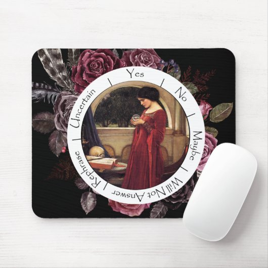Rote und schwarze Blume Pendulumboard Mousepad (Mit Mouse)
