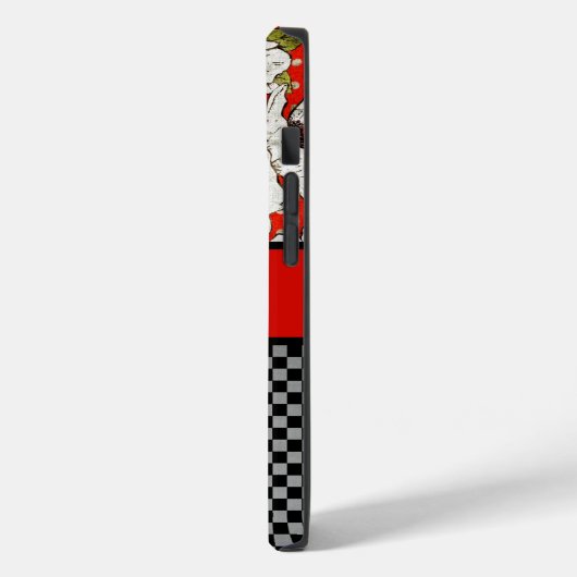 Rote und schwarze Blume Telefongehäuse Case-Mate iPhone Hülle (Rückseite / Links)